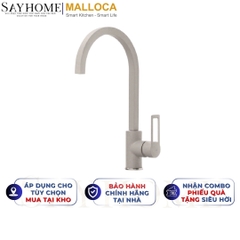 Vòi rửa chén MALLOCA MF-043 đồng thau sơn giả đá màu đất - Hàng chính hãng