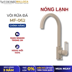 Vòi rửa chén MALLOCA MF-062 đồng thau sơn giả đá màu kem - Hàng chính hãng