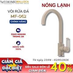 Vòi rửa chén MALLOCA MF-062 đồng thau sơn giả đá màu kem - Hàng chính hãng