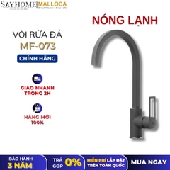 Vòi rửa chén MALLOCA MF-073 đồng thau sơn giả đá màu xám - Hàng chính hãng