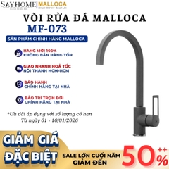 Vòi rửa chén MALLOCA MF-073 đồng thau sơn giả đá màu xám - Hàng chính hãng