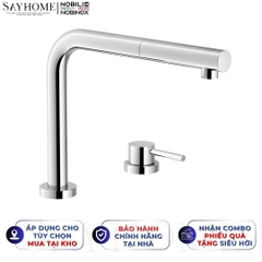 Vòi rửa chén NOBILI TABLE NB242 dây rút 2 chế độ - Hàng chính hãng