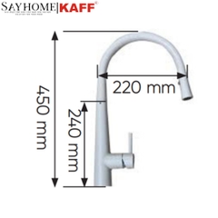 Vòi rửa đá KAFF KF-L6 - Bảo hành chính hãng 3 năm