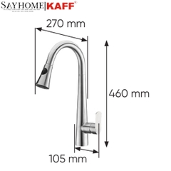 Vòi rửa Inox KAFF KF-FC8603 - Bảo hành chính hãng 3 năm