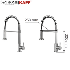 Vòi rửa inox KAFF KF-FC9006 - Hàng chính hãng
