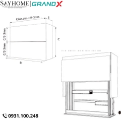 Giá gia vị  GrandX XL.80ET/90ET nâng hạ điện thông minh titanium - Hàng chính hãng