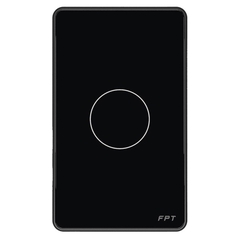 Công tắc cảm ứng thông minh FPT Smart Home Athena chữ nhật màu đen 1 nút