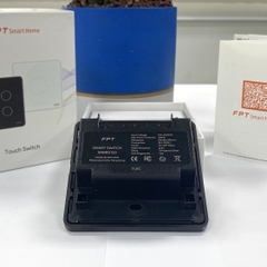 Công tắc cảm ứng nhà thông minh FPT Smart Home Athena vuông màu đen 1 nút