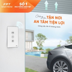 Công tắc cửa cổng, cửa cuốn nhà thông minh Athena chữ nhật màu đen