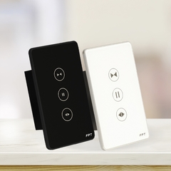 Công tắc điều khiển rèm cửa nhà thông minh FPT chữ nhật màu trắng