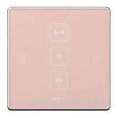 Công tắc điều khiển rèm cửa nhà thông minh FPT vuông màu rose gold