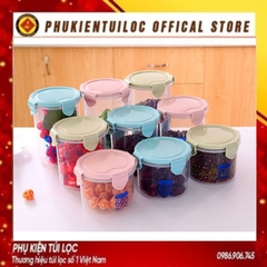 Hộp Nhựa Khóa Chân Không Đựng Đồ Thức Ăn Để Tủ Lạnh - CHỮ NHẬT / TRÒN - Bảo Quản Thực Phẩm Hộp Kín- Phukientuiloc.com