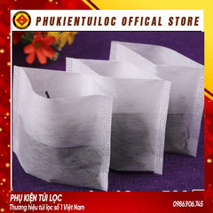Combo 100 Túi lọc trà, cà phê 7x10 bằng SỢI NGÔ NHẬP KHẨU Gấp Miệng