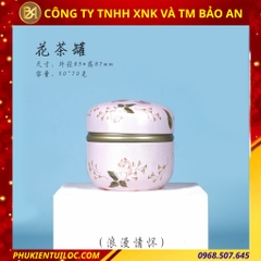 Lon trà hình cầu hoạ tiết đa dạng – Chuyên đựng trà, bột matcha, cacao