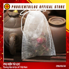 Combo 100 túi lọc trà sợi ngô có dây rút-nhiều kích thước