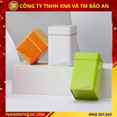 Mẫu hộp đựng trà hoạ tiết Núi Non đa dạng 3 màu sắc