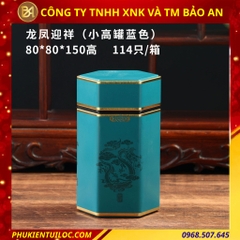 Lon đựng trà lục giác nhiều hoạ tiết - nâng tầm hương vị, trọn vẹn nghệ thuật