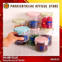 Hộp Nhựa Khóa Chân Không Đựng Đồ Thức Ăn Để Tủ Lạnh - CHỮ NHẬT / TRÒN - Bảo Quản Thực Phẩm Hộp Kín- Phukientuiloc.com
