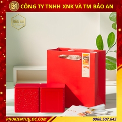 Bộ sưu tập lon trà hoạ tiết vân lá cao cấp