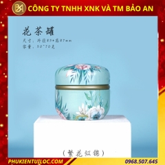 Lon trà hình cầu hoạ tiết đa dạng – Chuyên đựng trà, bột matcha, cacao