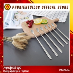 (Sỉ) Thìa vuông 410,304 pha trà dụng cụ pha cà phê muỗng cafe mạ vàng thiết kế hiện đại sáng trọng độ dài 13 - 15 - 17cm