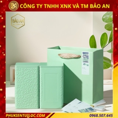 Bộ sưu tập lon trà hoạ tiết vân lá cao cấp
