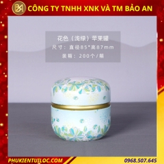 Lon trà hình cầu hoạ tiết đa dạng – Chuyên đựng trà, bột matcha, cacao