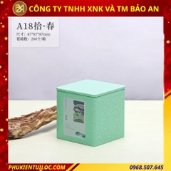 Bộ sưu tập lon trà hoạ tiết vân lá cao cấp