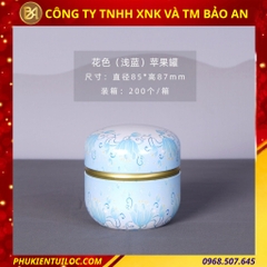 Lon trà hình cầu hoạ tiết đa dạng – Chuyên đựng trà, bột matcha, cacao
