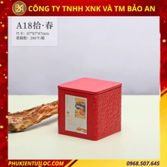 Bộ sưu tập lon trà hoạ tiết vân lá cao cấp