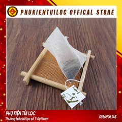 Combo 100 Túi lọc trà, thảo dược sợi ngô tam giác dây nhúng, hàn nhiệt- nhiều kích thước