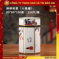 Lon đựng trà lục giác nhiều hoạ tiết - nâng tầm hương vị, trọn vẹn nghệ thuật