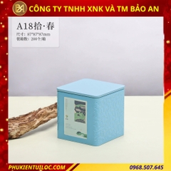 Bộ sưu tập lon trà hoạ tiết vân lá cao cấp