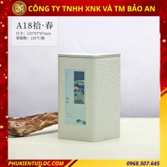 Bộ sưu tập lon trà hoạ tiết vân lá cao cấp