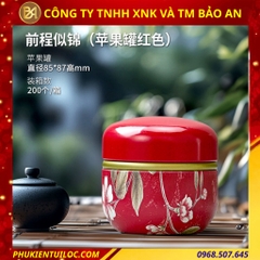 Lon trà hình cầu hoạ tiết đa dạng – Chuyên đựng trà, bột matcha, cacao