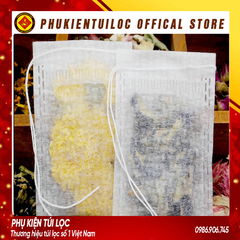 Combo 100 túi lọc trà sợi ngô có dây rút-nhiều kích thước