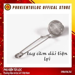Kẹp Lọc Trà Inox - Thép không gỉ - Dụng Cụ Lọc Inox, Có Tay Cầm-LINOX4- Phukientuiloc