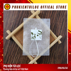 Combo 100 Túi lọc trà, thảo dược sợi ngô tam giác dây nhúng, hàn nhiệt- nhiều kích thước