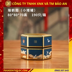 Lon đựng trà lục giác nhiều hoạ tiết - nâng tầm hương vị, trọn vẹn nghệ thuật