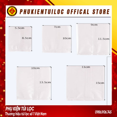 Set 100 Túi đựng trà hoa, bánh kẹo ( trắng mờ) nhiều kích thước