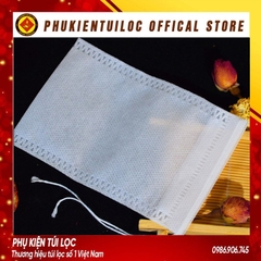 Combo 100 túi lọc trà, cafe,thảo dược có dây rút chất liệu vải không dệt-5.5x7cm