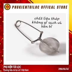 Kẹp Lọc Trà Inox - Thép không gỉ - Dụng Cụ Lọc Inox, Có Tay Cầm-LINOX4- Phukientuiloc