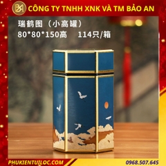 Lon đựng trà lục giác nhiều hoạ tiết - nâng tầm hương vị, trọn vẹn nghệ thuật