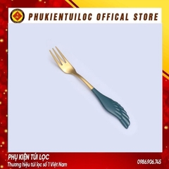 Thìa, dĩa cánh phượng inox 304 pha trà dụng cụ pha cà phê muỗng cafe inox 304 mạ vàng thiết kế hiện đại sáng trọng