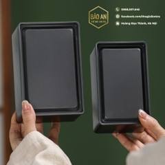 Hộp đen hình chữ nhật đựng trà - sang trọng và đẳng cấp
