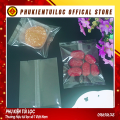 Set 100 túi đựng bánh kẹo, trà hoa ( trắng trong suốt) nhiều kích thước