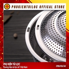 Lọc trà inox cao cấp 304 hình trụ, có dây treo, không gỉ, nhiều kích thước