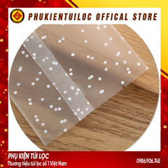 Set 100 túi đựng trà hoa, bánh ( chấm bi) nhiều kích thước