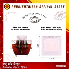 Phin giấy pha cà phê / túi lọc cà phê / phin pha cà phê đi du lịch - Phukientuiloc.com