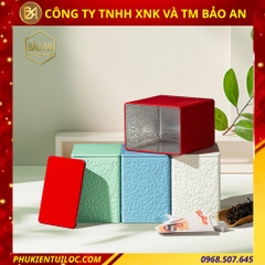 Bộ sưu tập lon trà hoạ tiết vân lá cao cấp